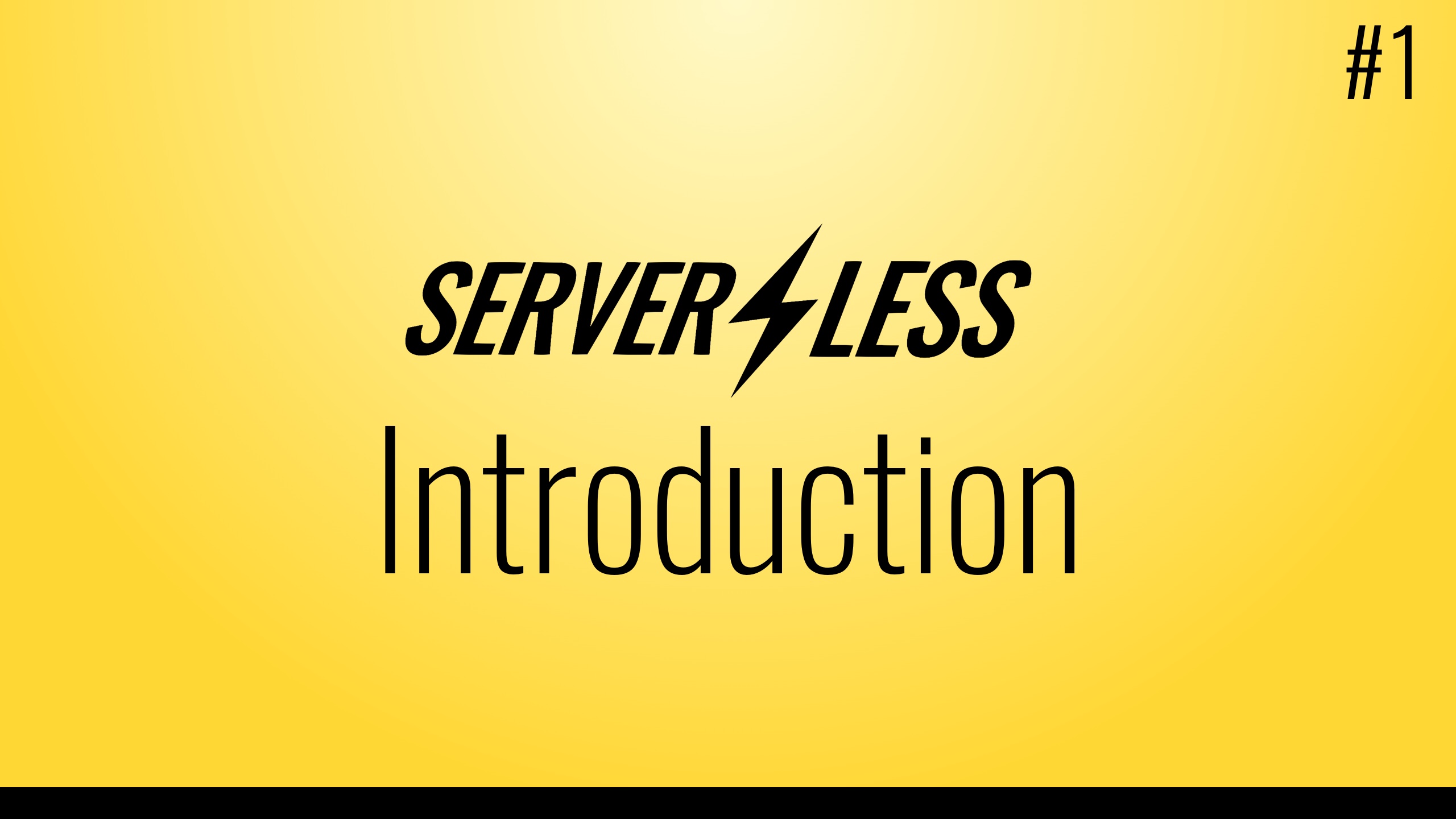 Thumbnail for 'Introduction to the Serverless framework'