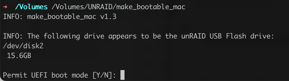 Unraid's make bootable script