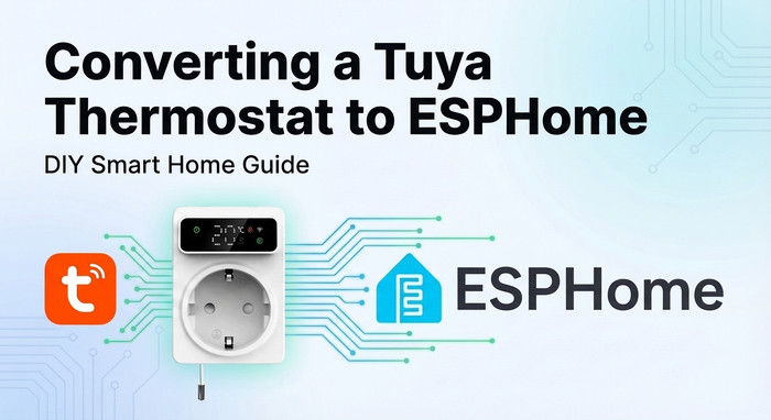 Thumbnail for post 'Converting a Tuya Thermostat to ESPHome'